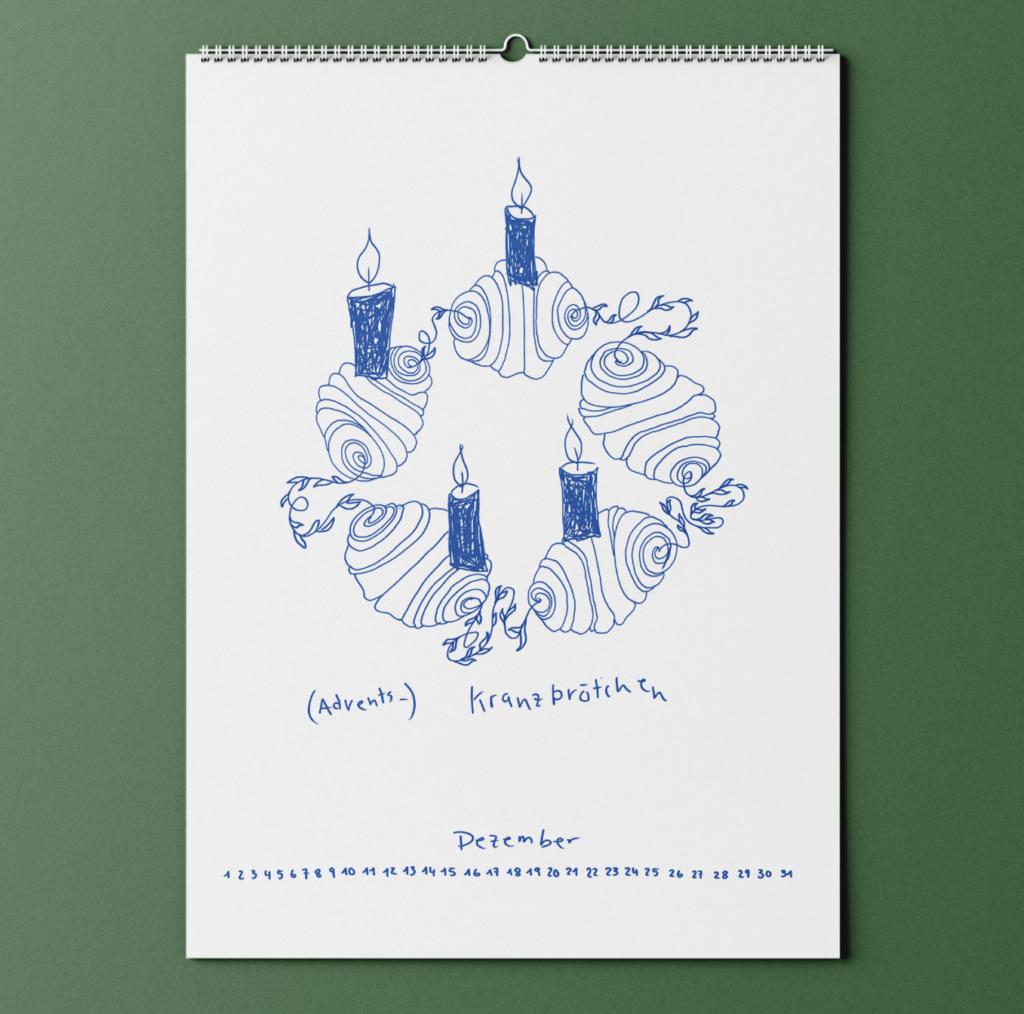Dezember Kalenderseite